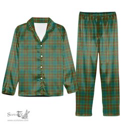 ScotsTee Shop Scottish McConnell Ancient Tartan Pajama Satin Velvet Flannel Pajama Set