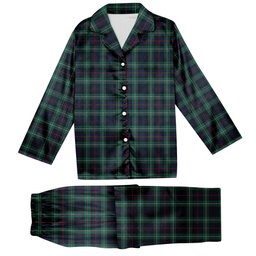 ScotsTee Shop Scottish McKenzie Modern Tartan Pajama Satin Velvet Flannel Pajama Set