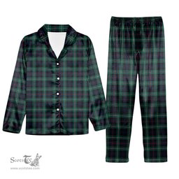 ScotsTee Shop Scottish McKenzie Modern Tartan Pajama Satin Velvet Flannel Pajama Set