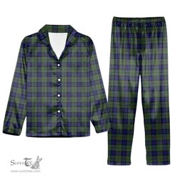 ScotsTee Shop Scottish McLaren Tartan Pajama Satin Velvet Flannel Pajama Set