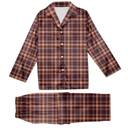 ScotsTee Shop Scottish McKay of Strathnaver Modern Tartan Pajama Satin Velvet Flannel Pajama Set