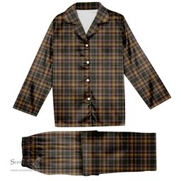 ScotsTee Shop Scottish McKay of Strathnaver Tartan Pajama Satin Velvet Flannel Pajama Set