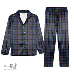 ScotsTee Shop Scottish McCallum of Berwick Modern Tartan Pajama Satin Velvet Flannel Pajama Set