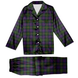 ScotsTee Shop Scottish McDonald Tartan Pajama Satin Velvet Flannel Pajama Set