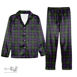 ScotsTee Shop Scottish McDonald Tartan Pajama Satin Velvet Flannel Pajama Set