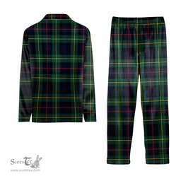 ScotsTee Shop Scottish McLeod of Skye Modern Tartan Pajama Satin Velvet Flannel Pajama Set