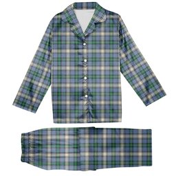 ScotsTee Shop Scottish McDowall Ancient Tartan Pajama Satin Velvet Flannel Pajama Set