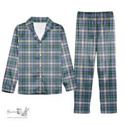 ScotsTee Shop Scottish McDowall Ancient Tartan Pajama Satin Velvet Flannel Pajama Set