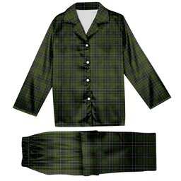 ScotsTee Shop Scottish McLean Hunting Tartan Pajama Satin Velvet Flannel Pajama Set