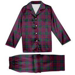 ScotsTee Shop Scottish McGlynn Tartan Pajama Satin Velvet Flannel Pajama Set