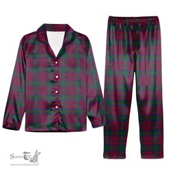 ScotsTee Shop Scottish McGlynn Tartan Pajama Satin Velvet Flannel Pajama Set