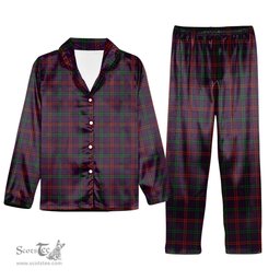 ScotsTee Shop Scottish Montgomrie or Montgomery of Eglinton Tartan Pajama Satin Velvet Flannel Pajama Set
