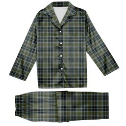 ScotsTee Shop Scottish MacBean Hunting Tartan Pajama Satin Velvet Flannel Pajama Set