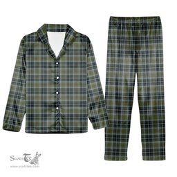 ScotsTee Shop Scottish MacBean Hunting Tartan Pajama Satin Velvet Flannel Pajama Set