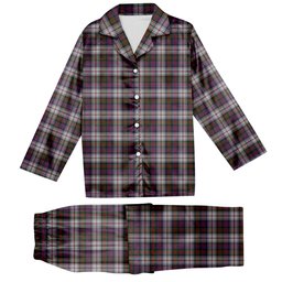 ScotsTee Shop Scottish MacDonald Dress 2 Tartan Pajama Satin Velvet Flannel Pajama Set