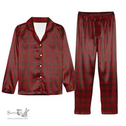 ScotsTee Shop Scottish MacDonell of Keppoch Tartan Pajama Satin Velvet Flannel Pajama Set