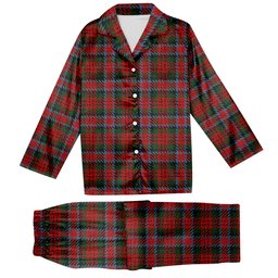 ScotsTee Shop Scottish MacDuff 5 Tartan Pajama Satin Velvet Flannel Pajama Set