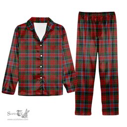 ScotsTee Shop Scottish MacDuff 5 Tartan Pajama Satin Velvet Flannel Pajama Set
