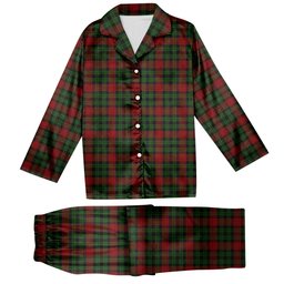 ScotsTee Shop Scottish Murdoch Dalgliesh Tartan Pajama Satin Velvet Flannel Pajama Set