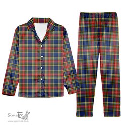 ScotsTee Shop Scottish MacBeth Modern Tartan Pajama Satin Velvet Flannel Pajama Set