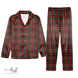 ScotsTee Shop Scottish MacDuff 6 Tartan Pajama Satin Velvet Flannel Pajama Set