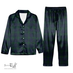 ScotsTee Shop Scottish Montgomery Tartan Pajama Satin Velvet Flannel Pajama Set