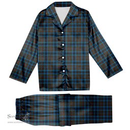 ScotsTee Shop Scottish McTavish Hunting Modern Tartan Pajama Satin Velvet Flannel Pajama Set