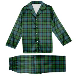 ScotsTee Shop Scottish Morrison Hunting Ancient Tartan Pajama Satin Velvet Flannel Pajama Set