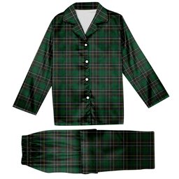 ScotsTee Shop Scottish MacAlpine Tartan Pajama Satin Velvet Flannel Pajama Set