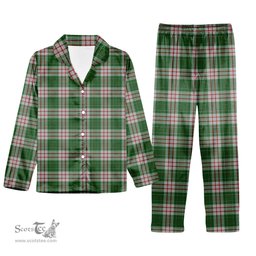 ScotsTee Shop Scottish MacDiarmid Dress Tartan Pajama Satin Velvet Flannel Pajama Set