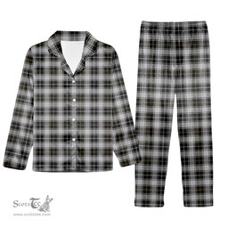 ScotsTee Shop Scottish MacFie of Colonsay Dress Tartan Pajama Satin Velvet Flannel Pajama Set