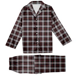 ScotsTee Shop Scottish Merrilees Tartan Pajama Satin Velvet Flannel Pajama Set