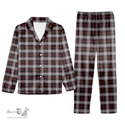 ScotsTee Shop Scottish Merrilees Tartan Pajama Satin Velvet Flannel Pajama Set