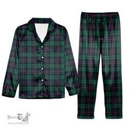 ScotsTee Shop Scottish Morrison Hunting Modern Tartan Pajama Satin Velvet Flannel Pajama Set
