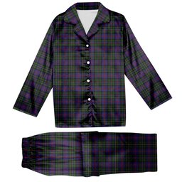 ScotsTee Shop Scottish MacCallum of Berwick Tartan Pajama Satin Velvet Flannel Pajama Set
