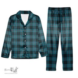 ScotsTee Shop Scottish Morgan Ancient Tartan Pajama Satin Velvet Flannel Pajama Set