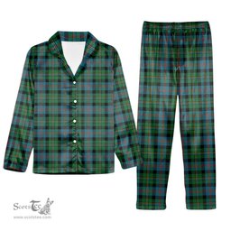 ScotsTee Shop Scottish MacCallum Ancient Tartan Pajama Satin Velvet Flannel Pajama Set
