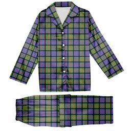 ScotsTee Shop Scottish MacDonald Ancient Tartan Pajama Satin Velvet Flannel Pajama Set