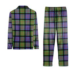 ScotsTee Shop Scottish MacDonald Ancient Tartan Pajama Satin Velvet Flannel Pajama Set