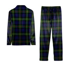 ScotsTee Shop Scottish MacEwen Modern SC Tartan Pajama Satin Velvet Flannel Pajama Set