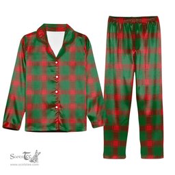 ScotsTee Shop Scottish Middleton Modern Tartan Pajama Satin Velvet Flannel Pajama Set
