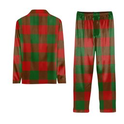 ScotsTee Shop Scottish Moncrieff Ancient Tartan Pajama Satin Velvet Flannel Pajama Set