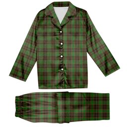 ScotsTee Shop Scottish McPhee Hunting Ancient Tartan Pajama Satin Velvet Flannel Pajama Set