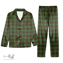 ScotsTee Shop Scottish McPhee Hunting Ancient Tartan Pajama Satin Velvet Flannel Pajama Set