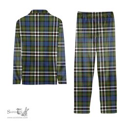 ScotsTee Shop Scottish MacDonell of Glengarry Dress Ancient Tartan Pajama Satin Velvet Flannel Pajama Set