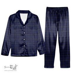 ScotsTee Shop Scottish Moon New Maldon Surrey Tartan Pajama Satin Velvet Flannel Pajama Set