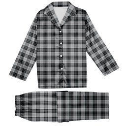 ScotsTee Shop Scottish McRae Dress Tartan Pajama Satin Velvet Flannel Pajama Set