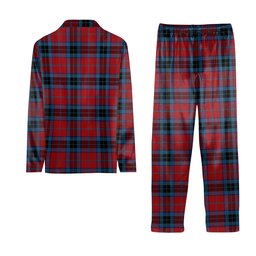 ScotsTee Shop Scottish McTavish Tartan Pajama Satin Velvet Flannel Pajama Set