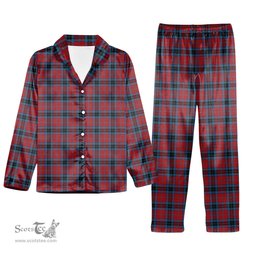 ScotsTee Shop Scottish McTavish Tartan Pajama Satin Velvet Flannel Pajama Set
