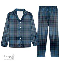 ScotsTee Shop Scottish MacCorquodale Tartan Pajama Satin Velvet Flannel Pajama Set
